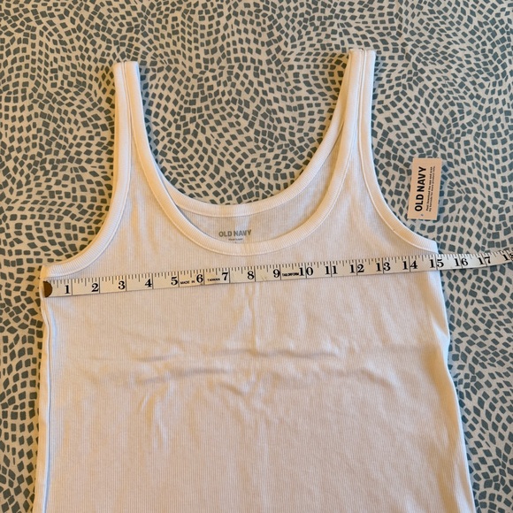 Old Navy | First-Layer Rib Knit Tank Tops, White and Maroon - Picture 2 of 11
